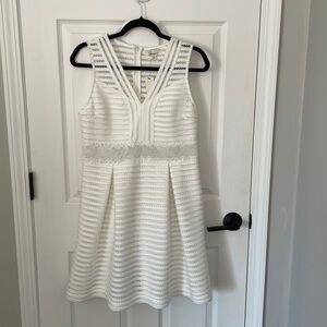 Francesca’s large white dress